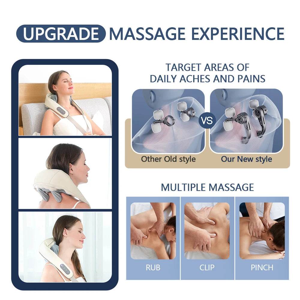 Powerful 26W Neck Shoulder Back Massager - foreverlily - Sleep Galleria