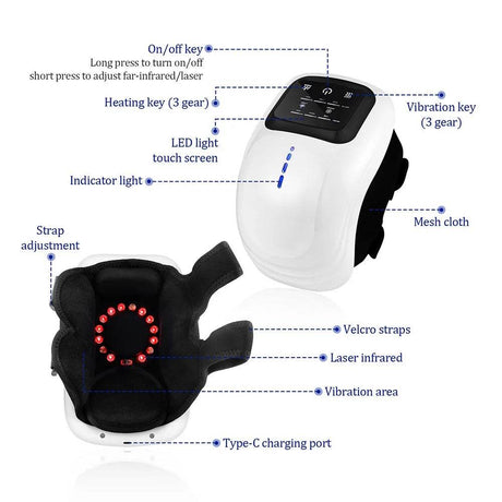 Smart Electric Knee Massager With Air Pressure Therapy - foreverlily - Sleep Galleria