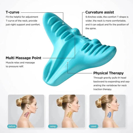 Ergonomic Cervical Traction Neck Pillow for Pain Relief - GLONXD - Sleep Galleria