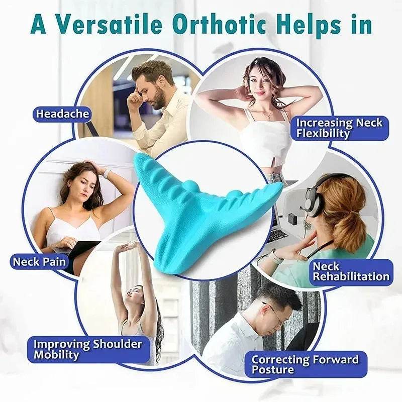 Ergonomic Cervical Traction Neck Pillow for Pain Relief - GLONXD - Sleep Galleria