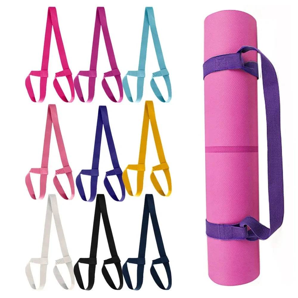 Adjustable Cotton Yoga Mat Strap Fitness Carry Belt - Sleep Galleria