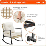 3-Piece Modern Outdoor Rocking Patio Furniture Set - Sleep Galleria