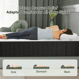 Medium 10 - Inch Cooling Charcoal Memory Foam Mattress - GUANGBAI - Sleep Galleria