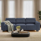 Modern Cotton Upholstered 3-Seater Living Room Sofa - Sleep Galleria