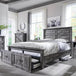 Farmhouse Wood Bed Frame with Storage Drawers - Gyroor - Sleep Galleria