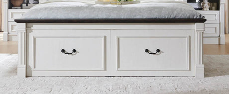 Farmhouse Wood Bed Frame with Storage Drawers - Gyroor - Sleep Galleria