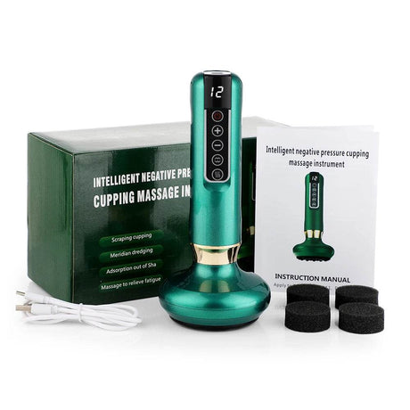 12-Level Electric Cupping Massage Device With Heating - Sleep Galleria