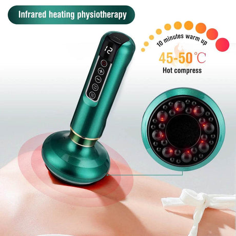 12-Level Electric Cupping Massage Device With Heating - Sleep Galleria