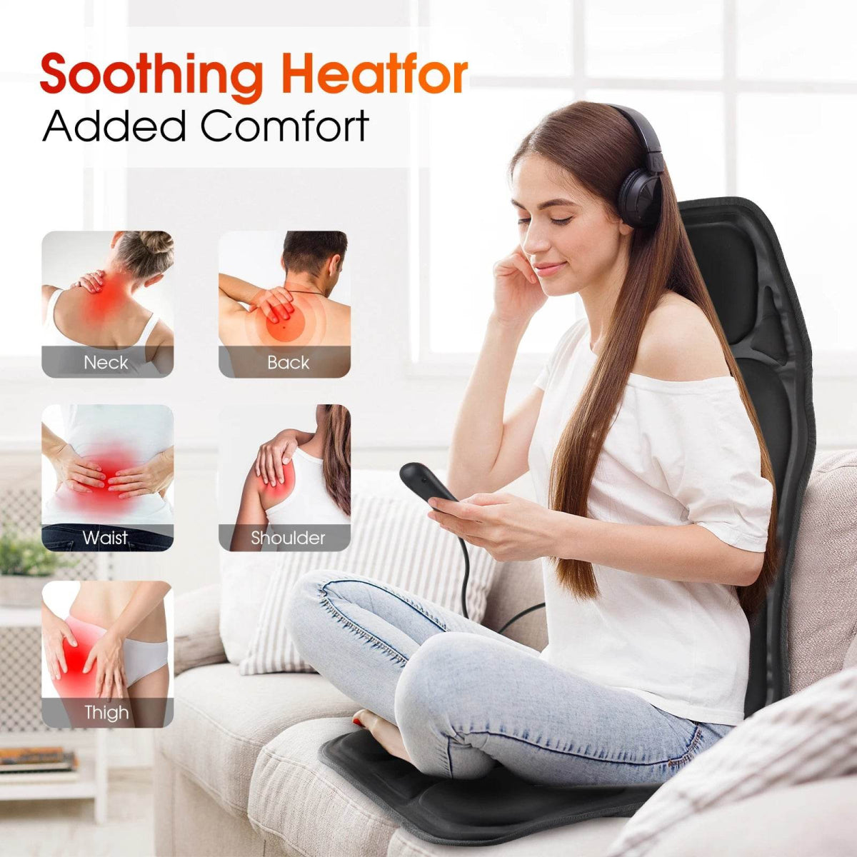 Electric Heating Back Waist Vibration Massage Pad - Hailicare - Sleep Galleria