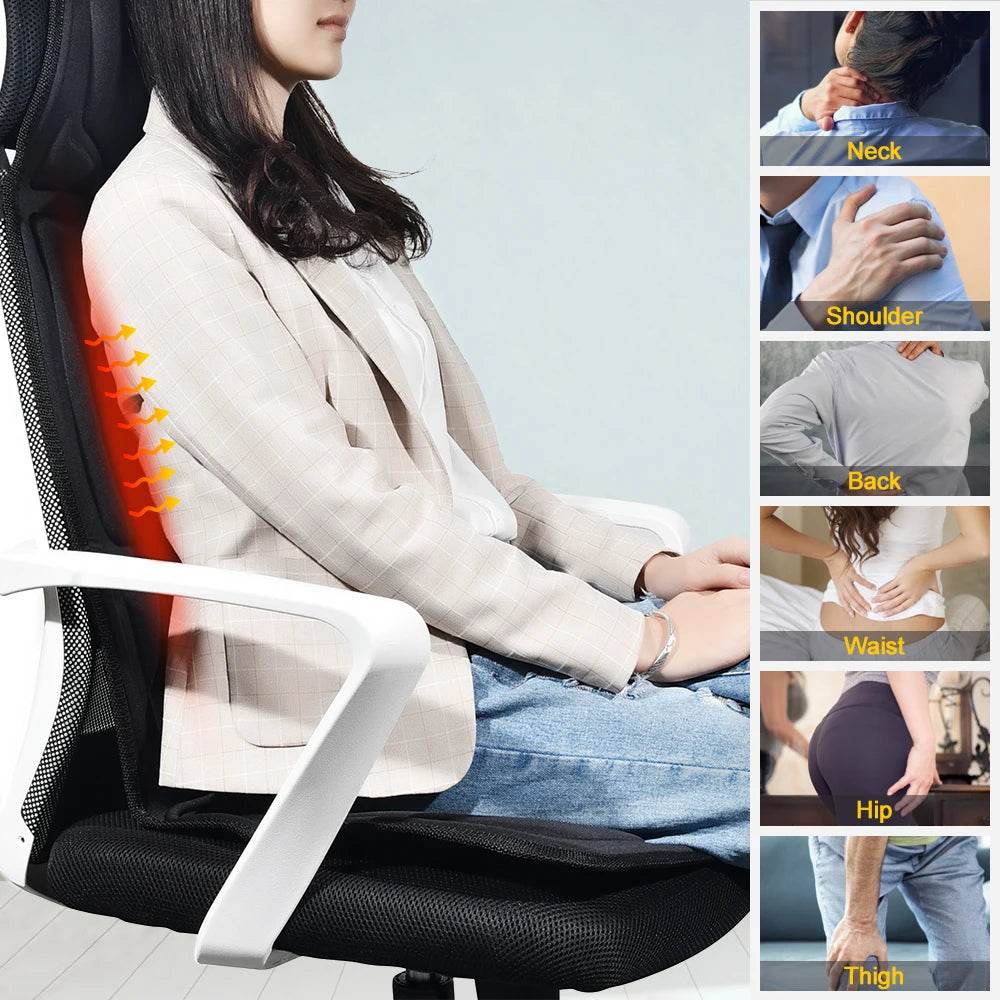 Electric Heating Back Waist Vibration Massage Pad - Hailicare - Sleep Galleria