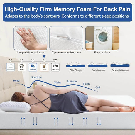 Medium 10-Inch Cooling Gel Green Tea Memory Foam Mattress - Sleep Galleria