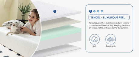 Medium 10-Inch Cooling Gel Green Tea Memory Foam Mattress - Sleep Galleria