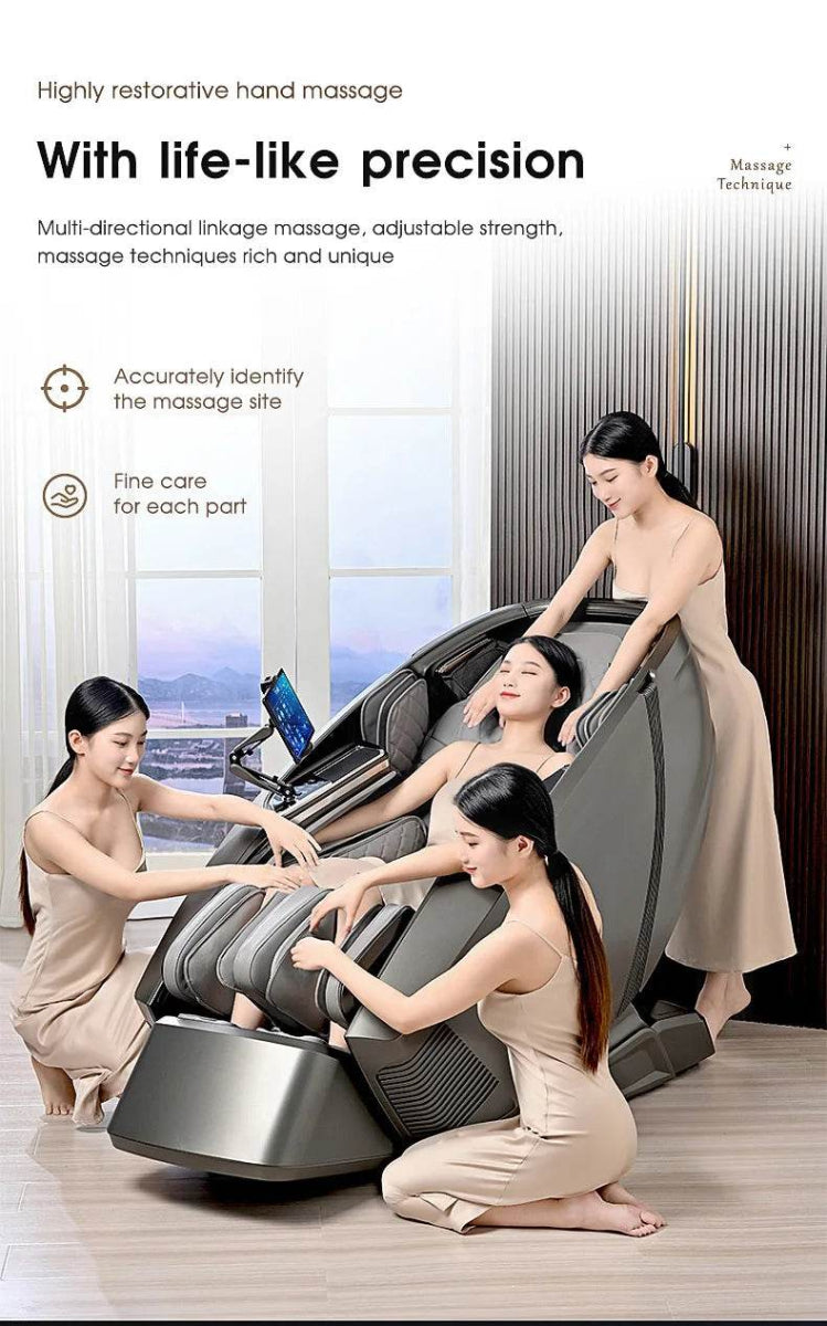 4D AI Voice Body Detection Zero Gravity Massage Chair - HEALTHFOREVER - Sleep Galleria