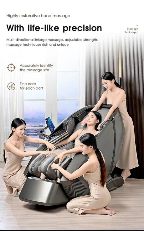 4D AI Voice Body Detection Zero Gravity Massage Chair - HEALTHFOREVER - Sleep Galleria