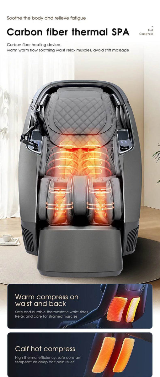 4D AI Voice Body Detection Zero Gravity Massage Chair - HEALTHFOREVER - Sleep Galleria