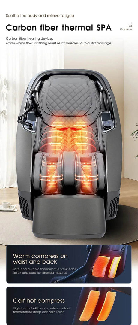 4D AI Voice Body Detection Zero Gravity Massage Chair - HEALTHFOREVER - Sleep Galleria