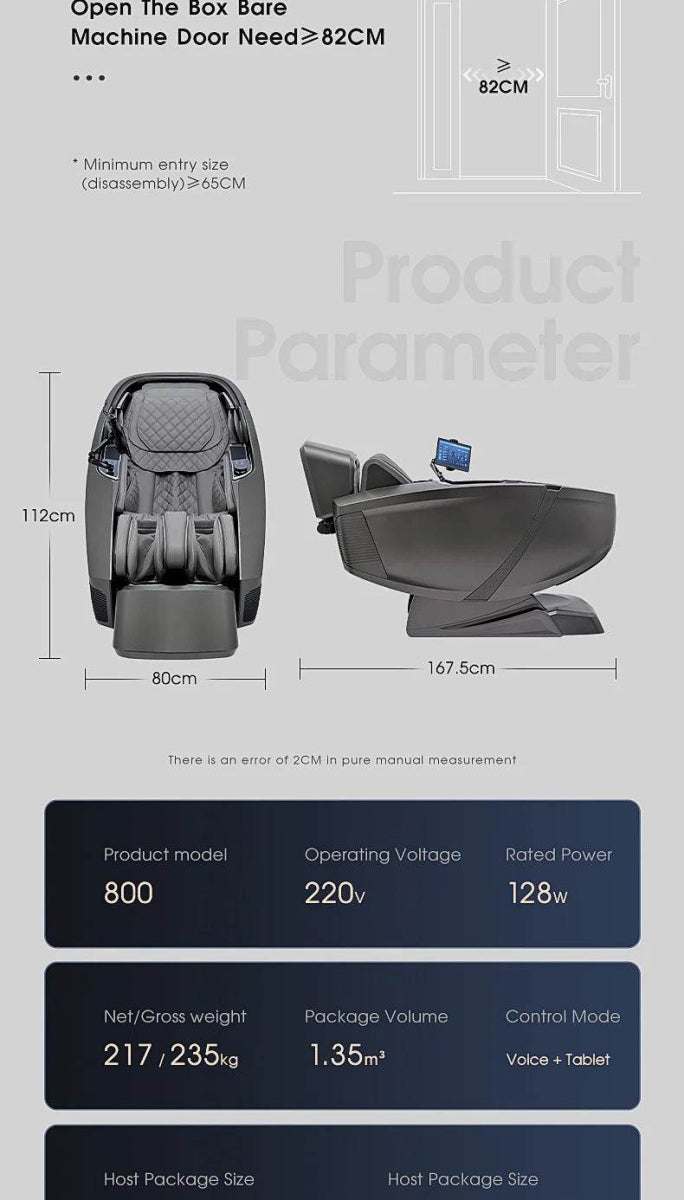 4D AI Voice Body Detection Zero Gravity Massage Chair - HEALTHFOREVER - Sleep Galleria