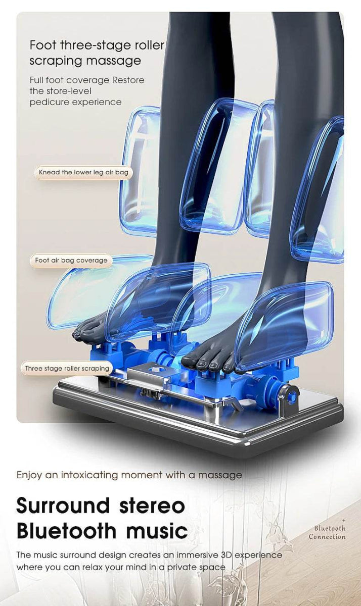 4D AI Voice Body Detection Zero Gravity Massage Chair - HEALTHFOREVER - Sleep Galleria