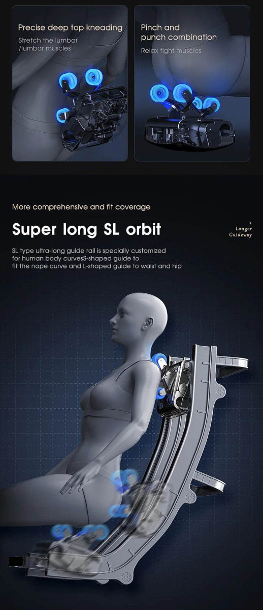 4D AI Voice Body Detection Zero Gravity Massage Chair - HEALTHFOREVER - Sleep Galleria