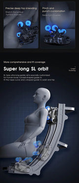 4D AI Voice Body Detection Zero Gravity Massage Chair - HEALTHFOREVER - Sleep Galleria