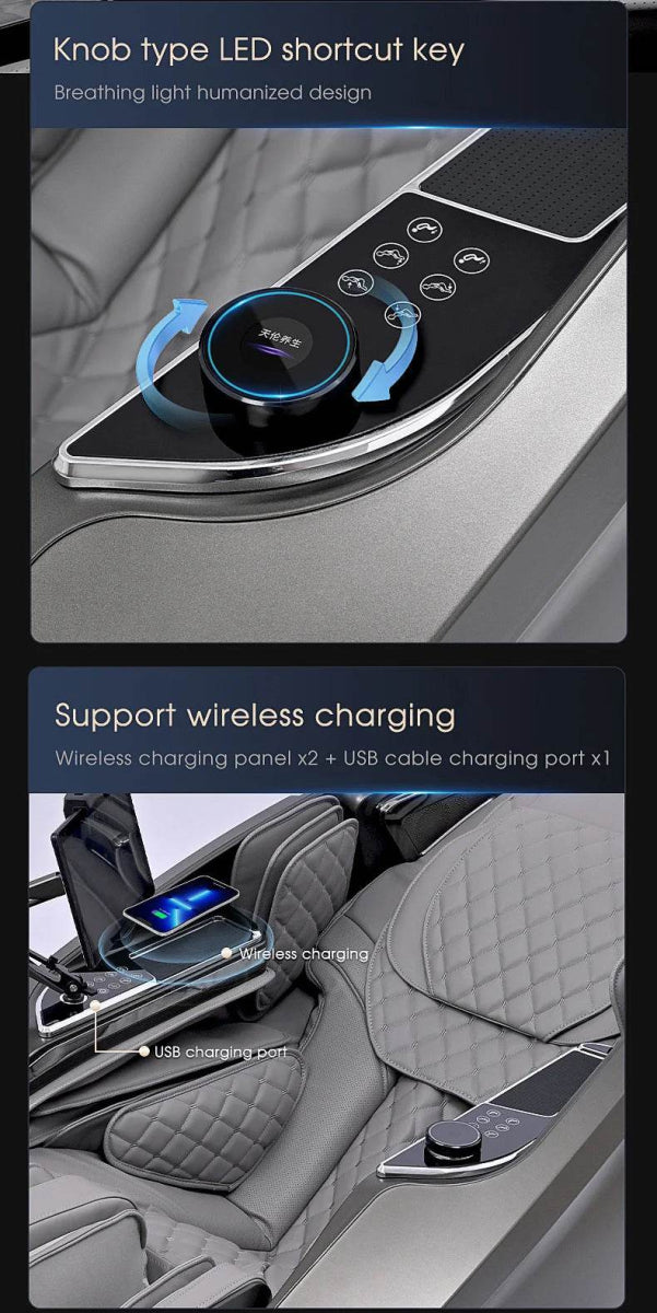 4D AI Voice Body Detection Zero Gravity Massage Chair - HEALTHFOREVER - Sleep Galleria