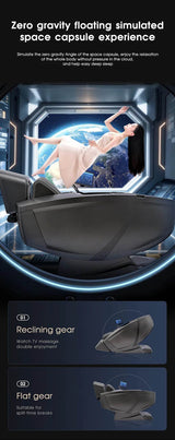 4D AI Voice Body Detection Zero Gravity Massage Chair - HEALTHFOREVER - Sleep Galleria