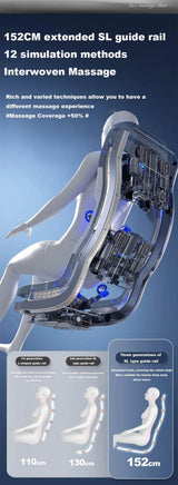 4D Zero Gravity Full Body Airbag Massage Chair - HEALTHFOREVER - Sleep Galleria