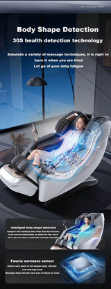 4D Zero Gravity Full Body Airbag Massage Chair - HEALTHFOREVER - Sleep Galleria