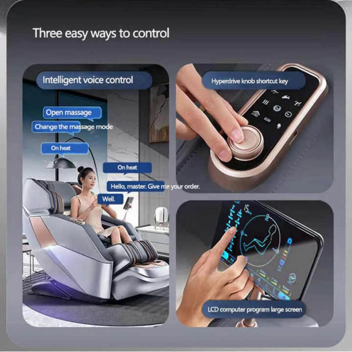 4D Zero Gravity Full Body Airbag Massage Chair - HEALTHFOREVER - Sleep Galleria