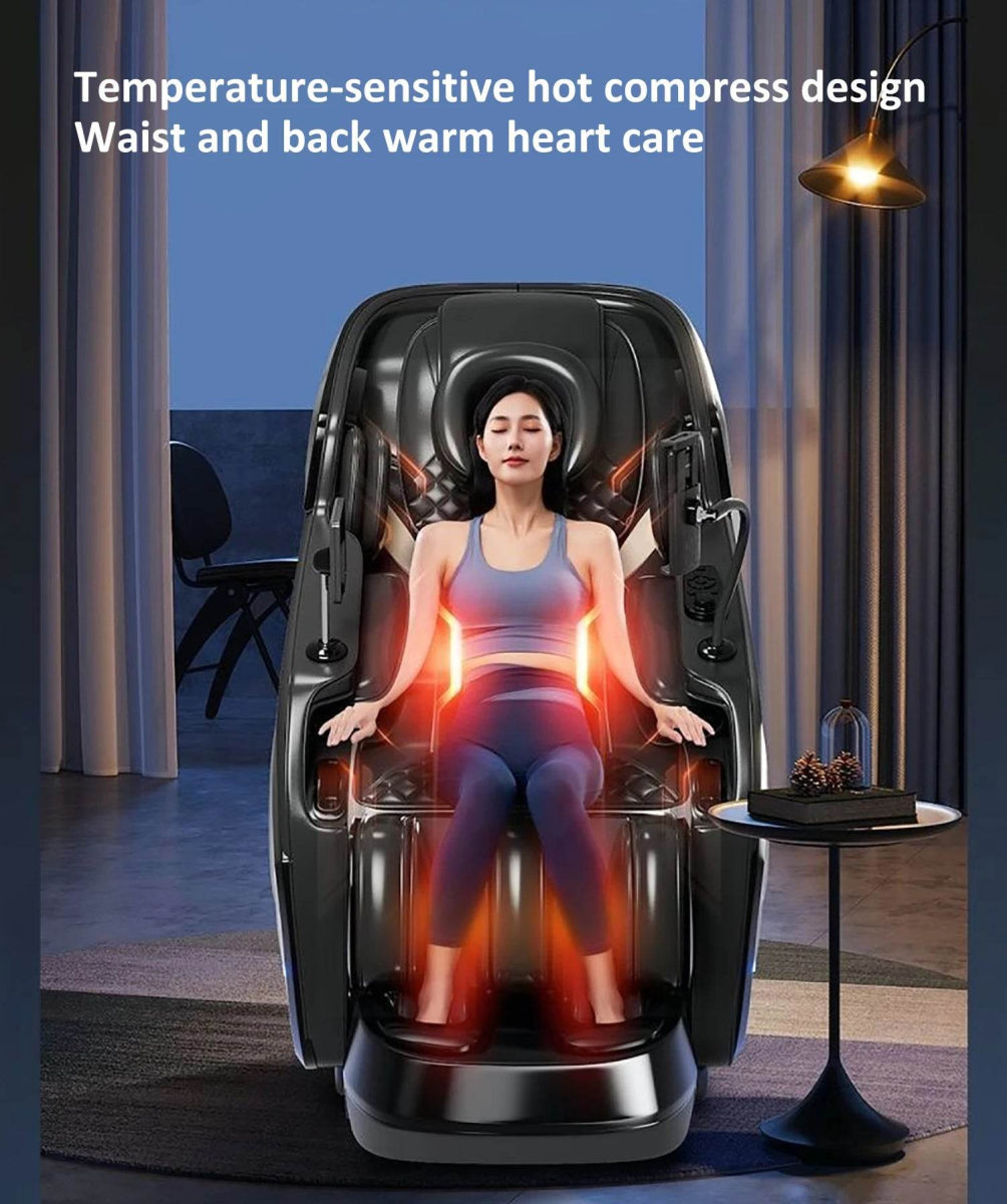 4D Zero - Gravity Shiatsu Heat Airbag Full Body Massage Chair - HEALTHFOREVER - Sleep Galleria