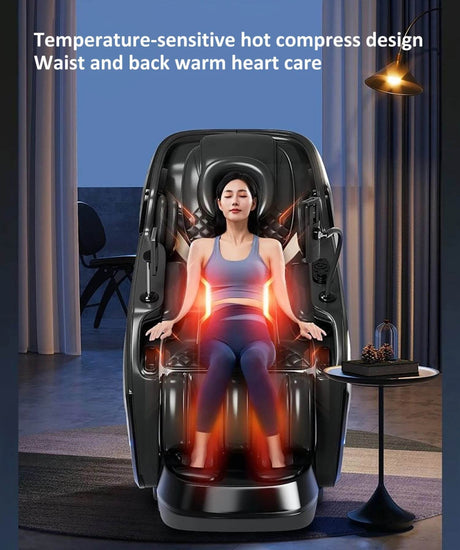 4D Zero - Gravity Shiatsu Heat Airbag Full Body Massage Chair - HEALTHFOREVER - Sleep Galleria