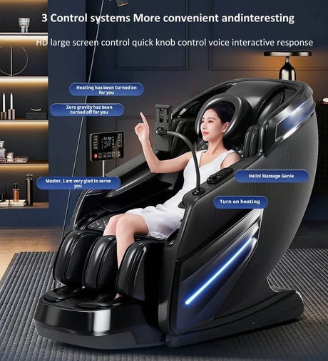 4D Zero - Gravity Shiatsu Heat Airbag Full Body Massage Chair - HEALTHFOREVER - Sleep Galleria