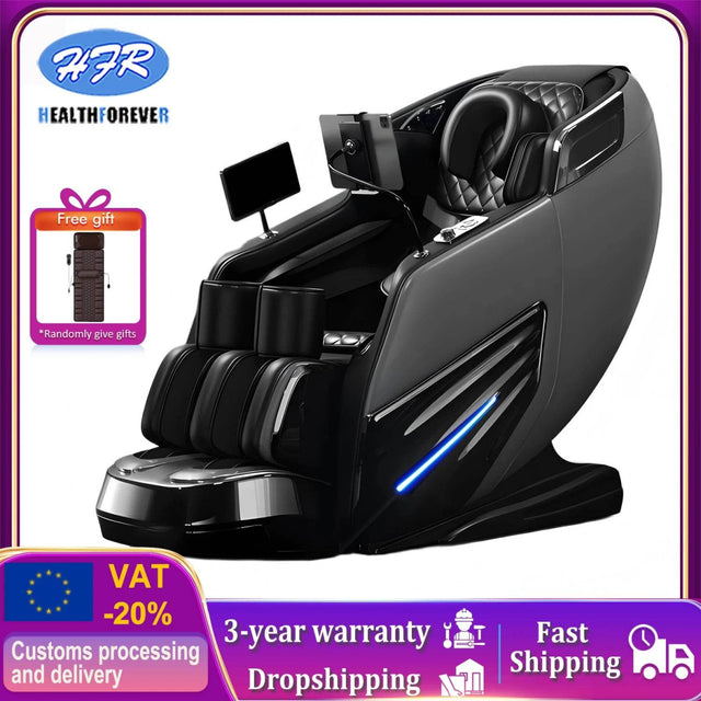 4D Zero - Gravity Shiatsu Heat Airbag Full Body Massage Chair - HEALTHFOREVER - Sleep Galleria