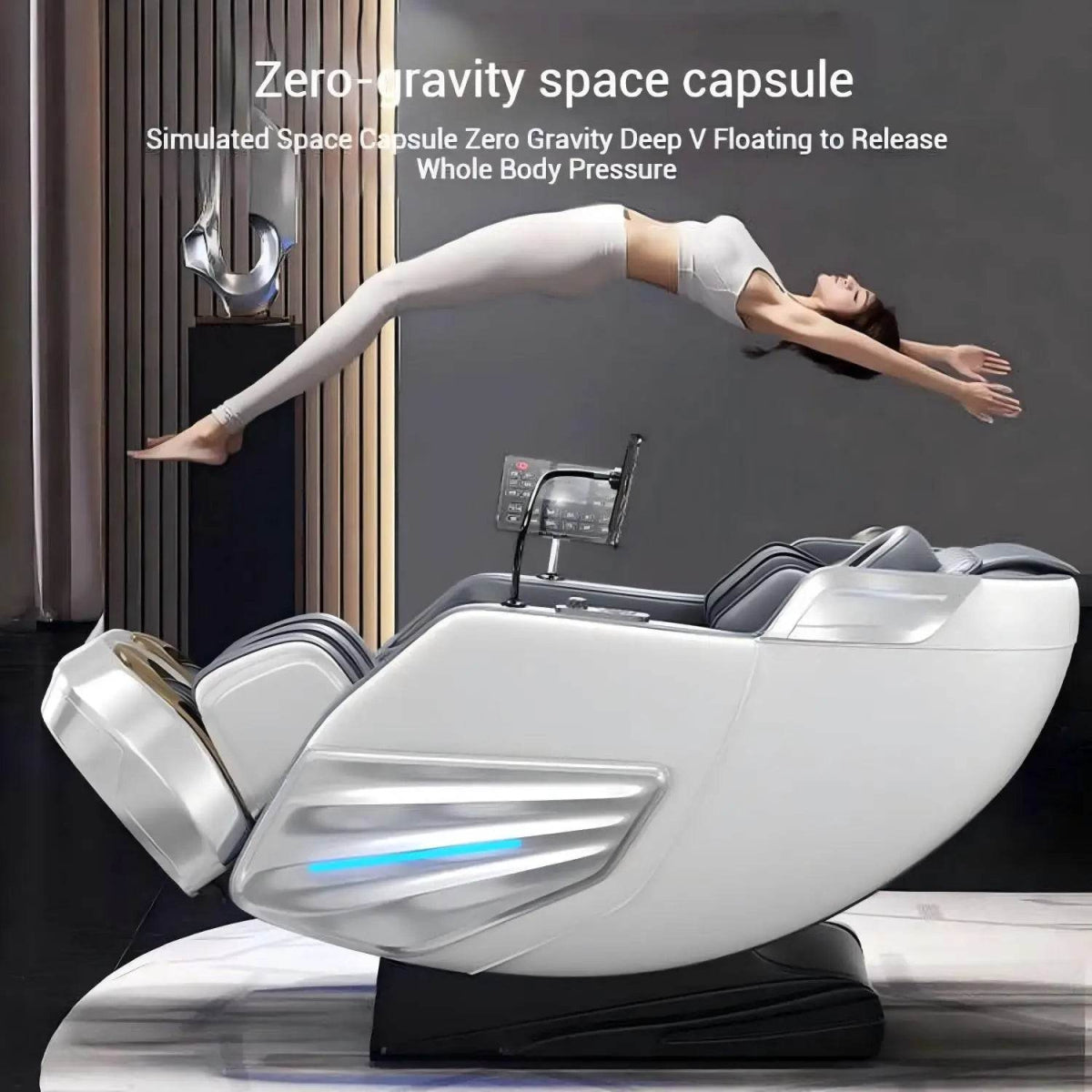 4D Zero - Gravity Shiatsu Heat Airbag Full Body Massage Chair - HEALTHFOREVER - Sleep Galleria