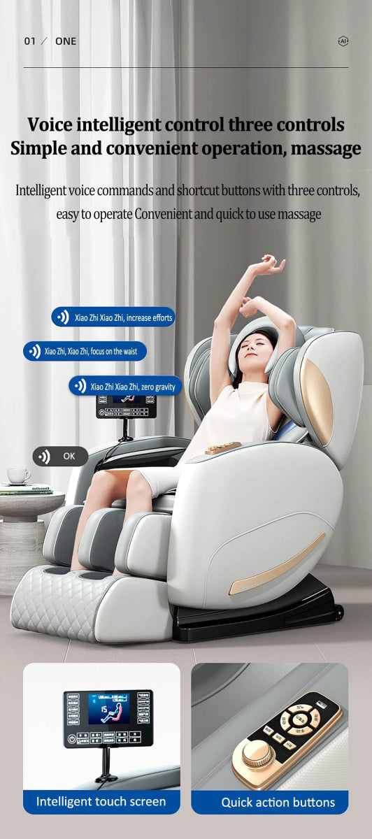 Zero - Gravity Full Body Multifunction Bluetooth Massage Chair - HEALTHFOREVER - Sleep Galleria