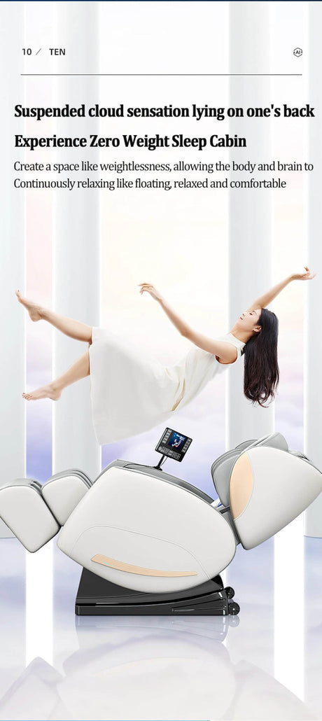 Zero - Gravity Full Body Multifunction Bluetooth Massage Chair - HEALTHFOREVER - Sleep Galleria