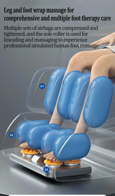 Zero - Gravity Full Body Multifunction Bluetooth Massage Chair - HEALTHFOREVER - Sleep Galleria