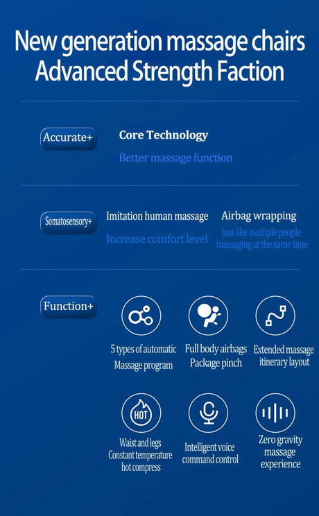 Zero - Gravity Full Body Multifunction Bluetooth Massage Chair - HEALTHFOREVER - Sleep Galleria