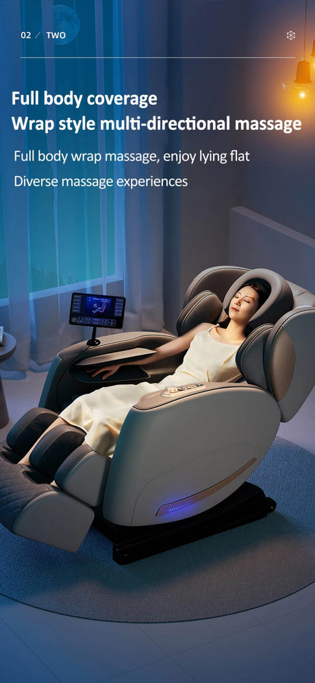 Zero - Gravity Full Body Multifunction Bluetooth Massage Chair - HEALTHFOREVER - Sleep Galleria