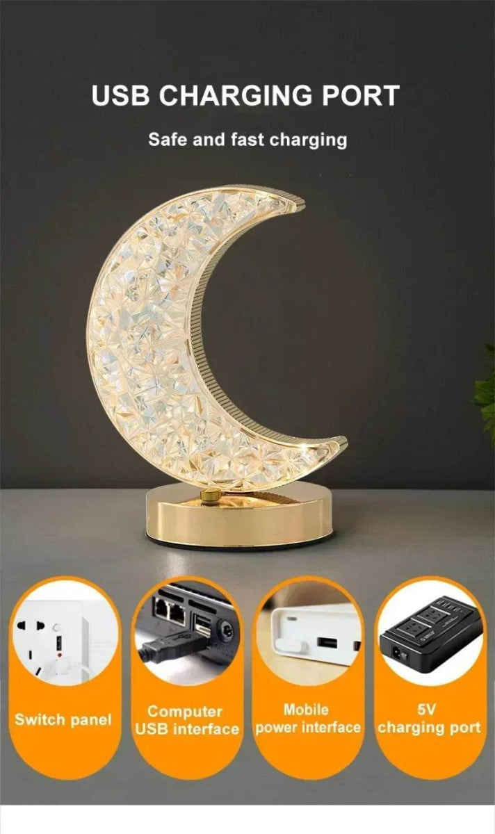 LED Moon Star Tree Topper with Multi - Mode Lighting - Heinast - Sleep Galleria