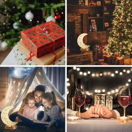 LED Moon Star Tree Topper with Multi - Mode Lighting - Heinast - Sleep Galleria