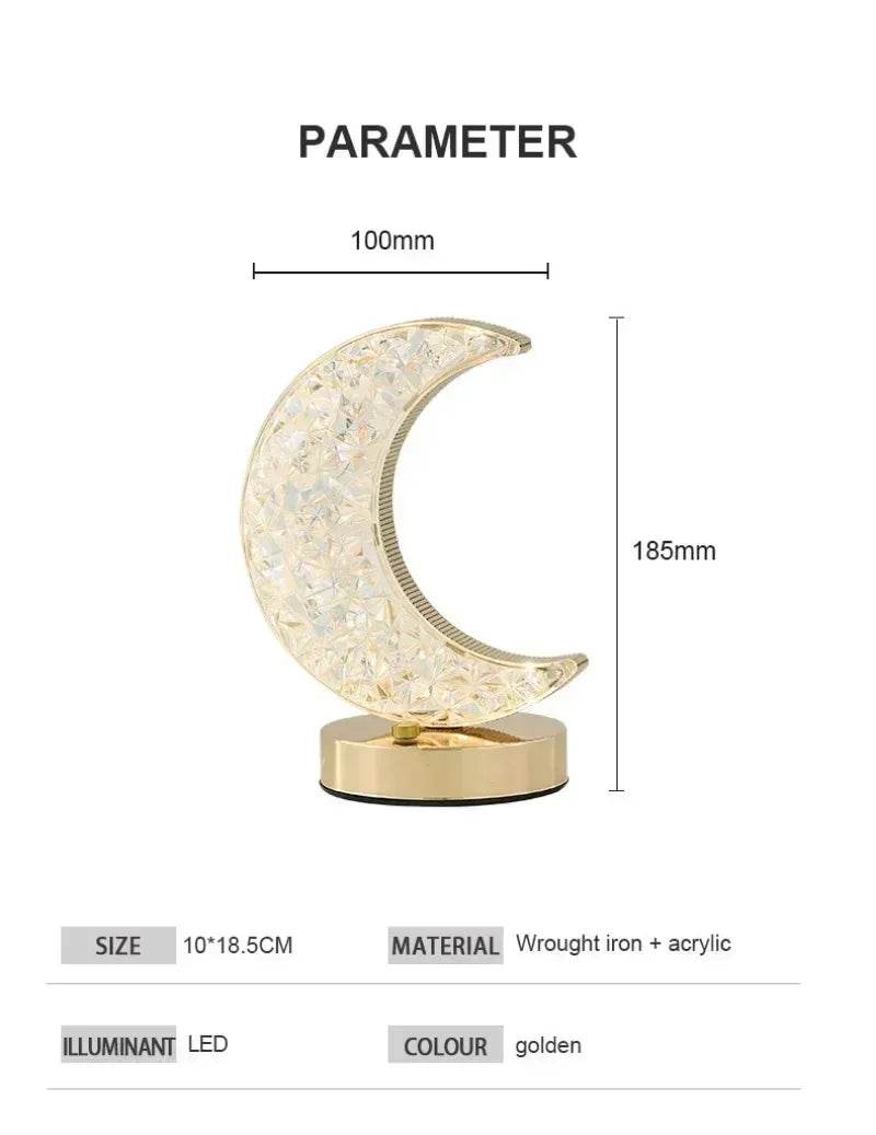 LED Moon Star Tree Topper with Multi - Mode Lighting - Heinast - Sleep Galleria