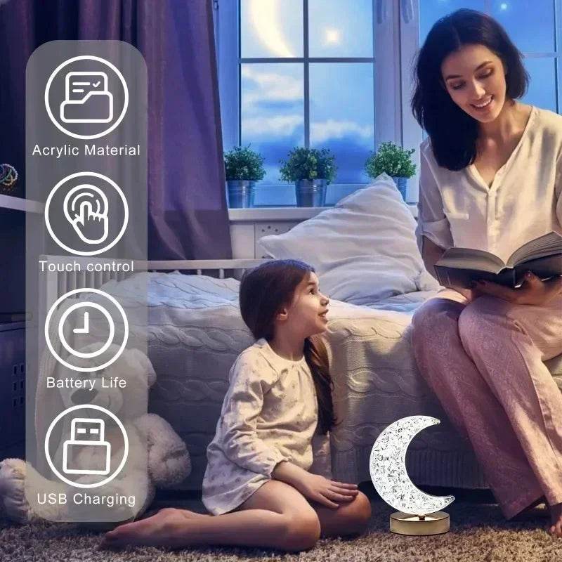 LED Moon Star Tree Topper with Multi - Mode Lighting - Heinast - Sleep Galleria