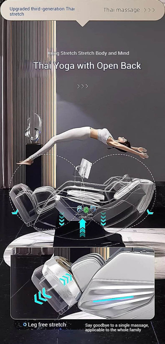 4D Zero Gravity Full Body Shiatsu Massage Chair - Sleep Galleria
