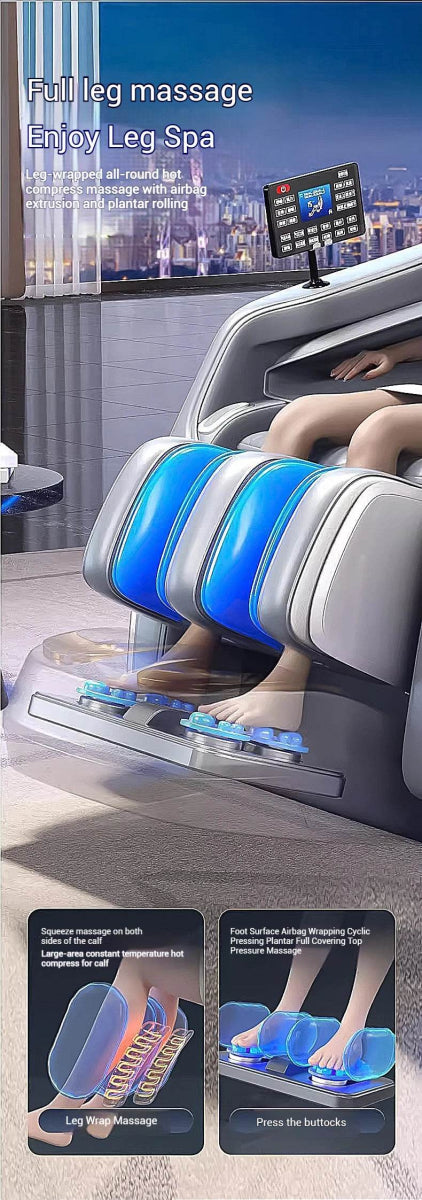4D Zero Gravity Full Body Shiatsu Massage Chair - Sleep Galleria