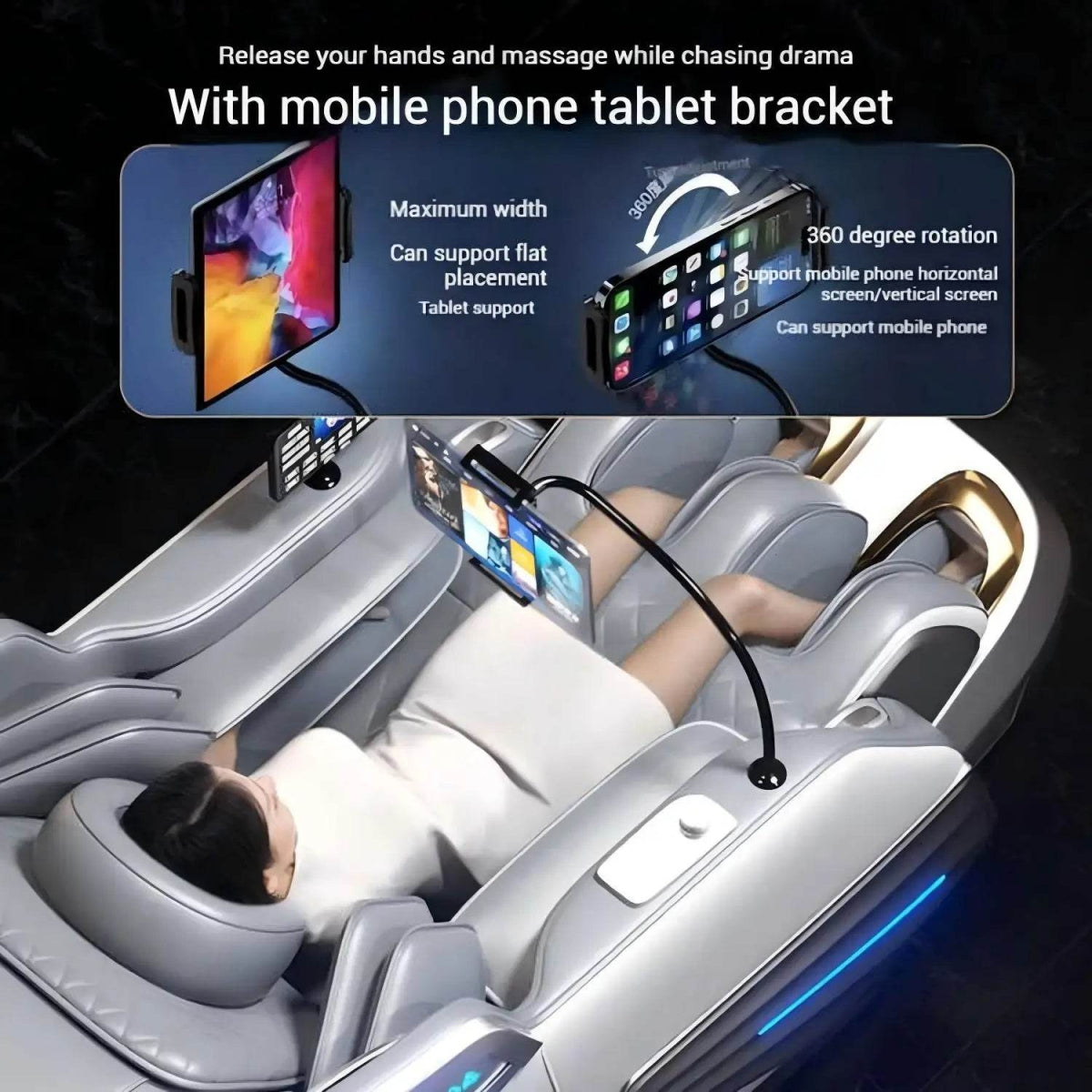 4D Zero Gravity Full Body Shiatsu Massage Chair - Sleep Galleria