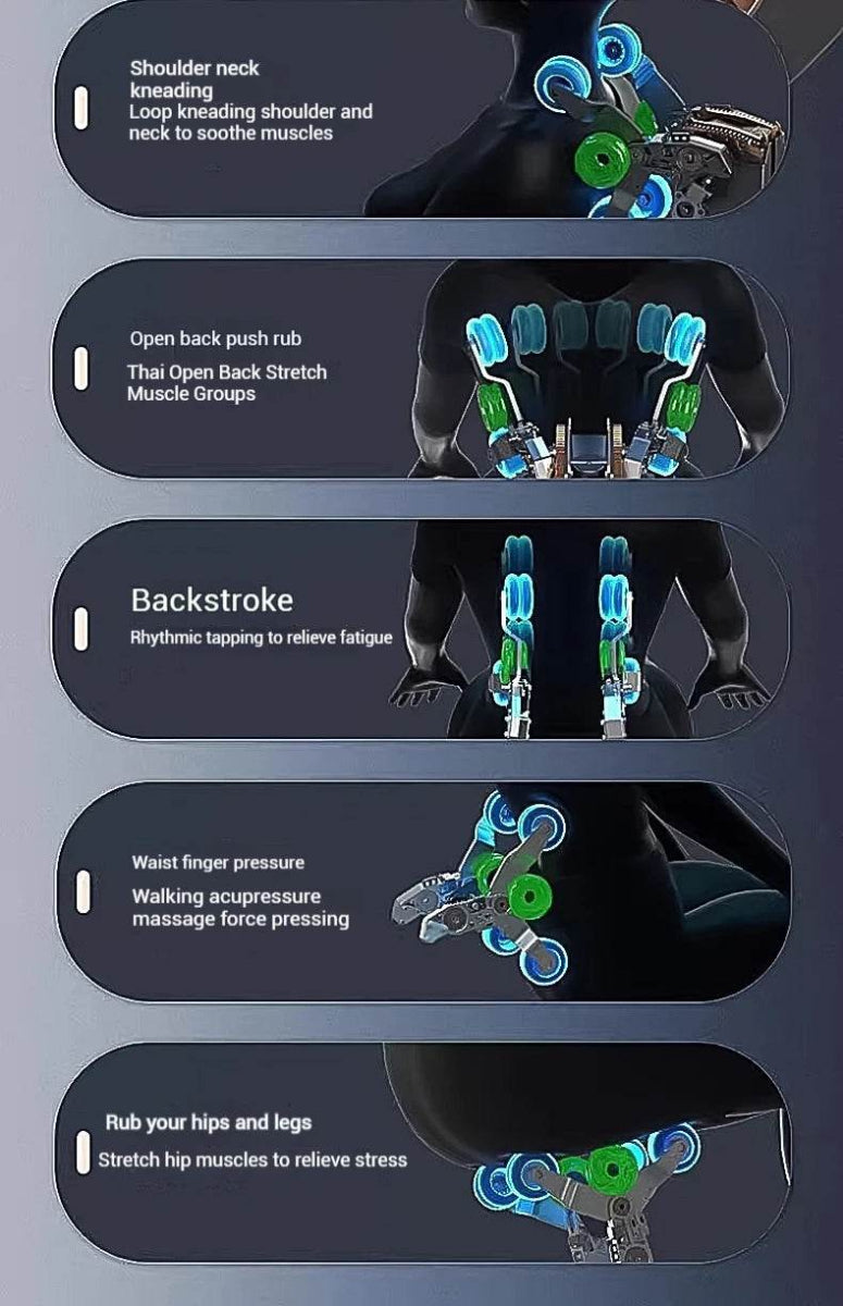 4D Zero Gravity Full Body Shiatsu Massage Chair - Sleep Galleria