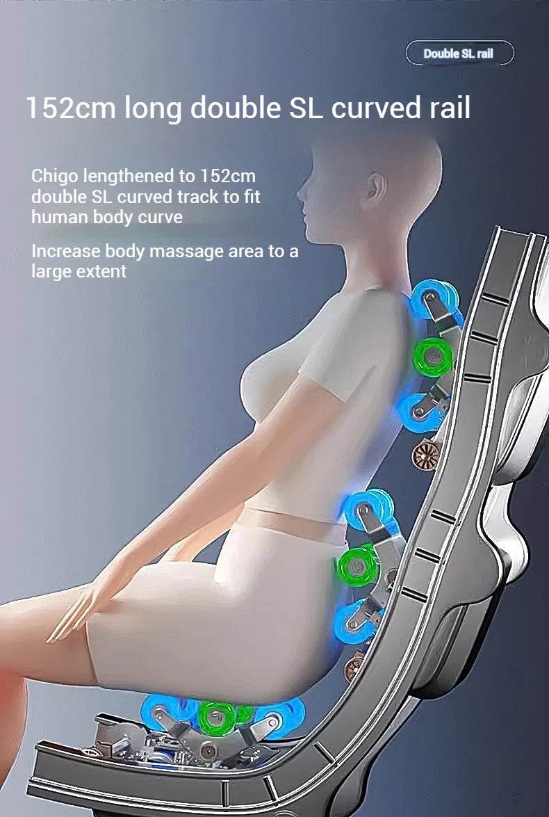 4D Zero Gravity Full Body Shiatsu Massage Chair - Sleep Galleria