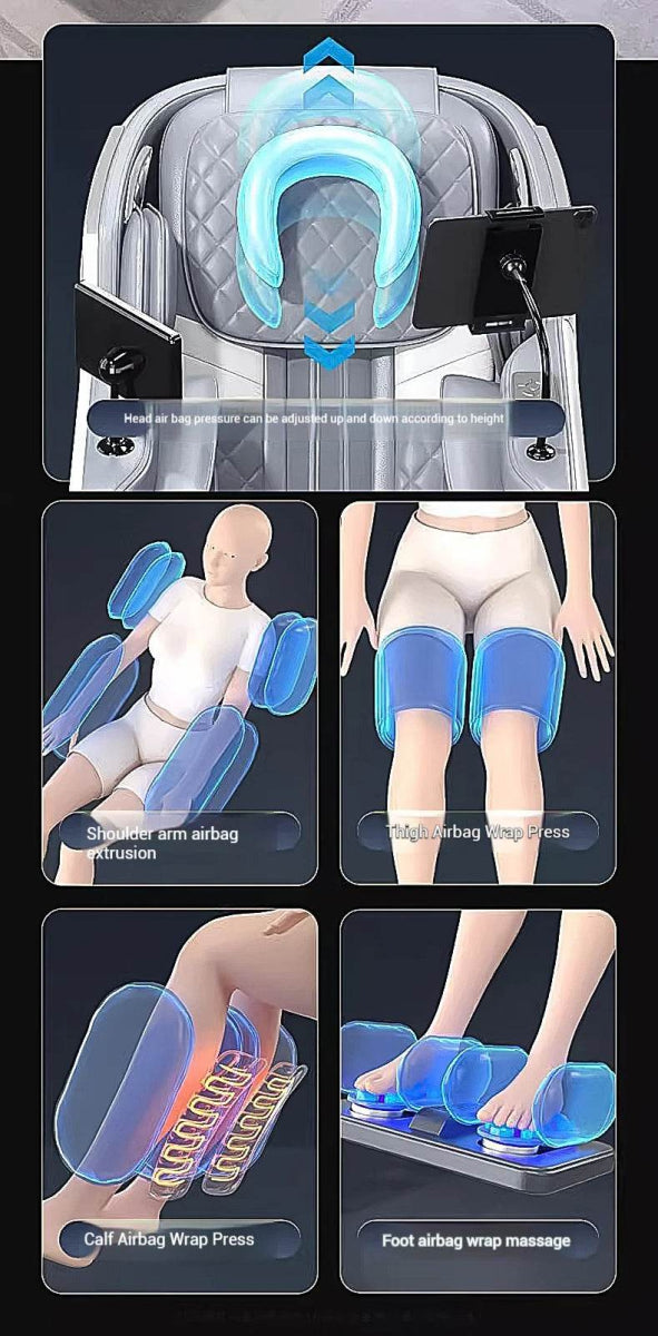 4D Zero Gravity Full Body Shiatsu Massage Chair - Sleep Galleria