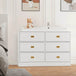 Changing Table Dresser With 6 Drawers And Removable Top - Sleep Galleria